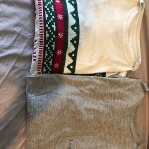 2 Lauren James Christmas tops(medium)